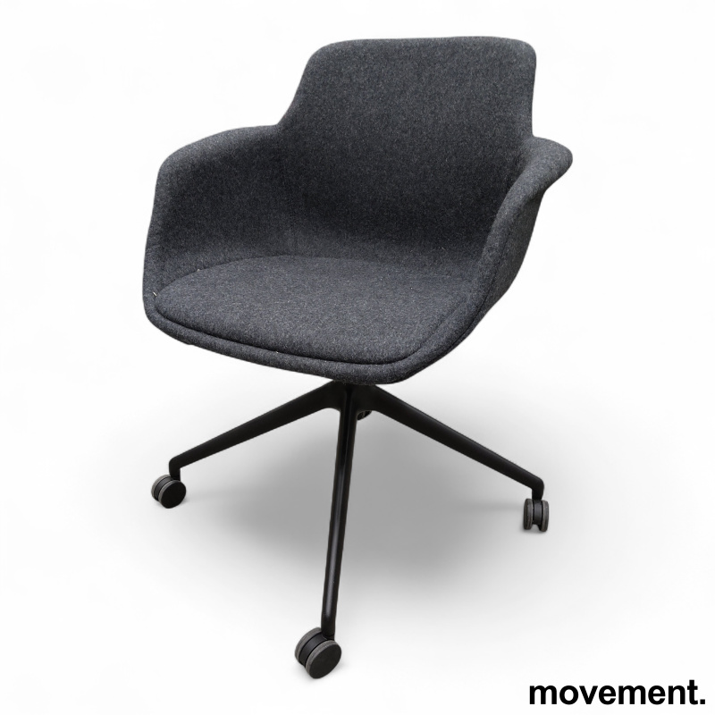 Reflect II  Mørk grå ullmix sort - 1 / 2