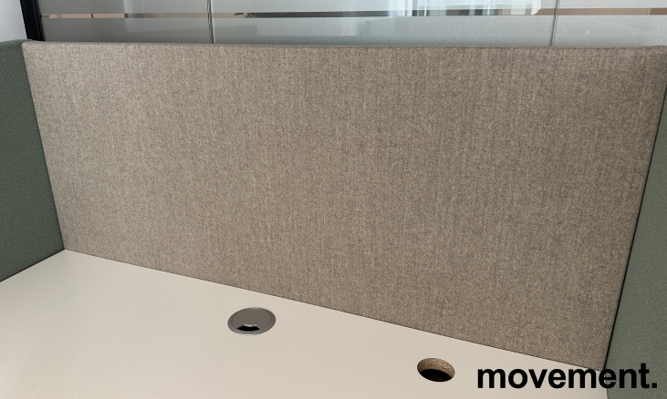 Face bordskjerm 120x65cm Brunt