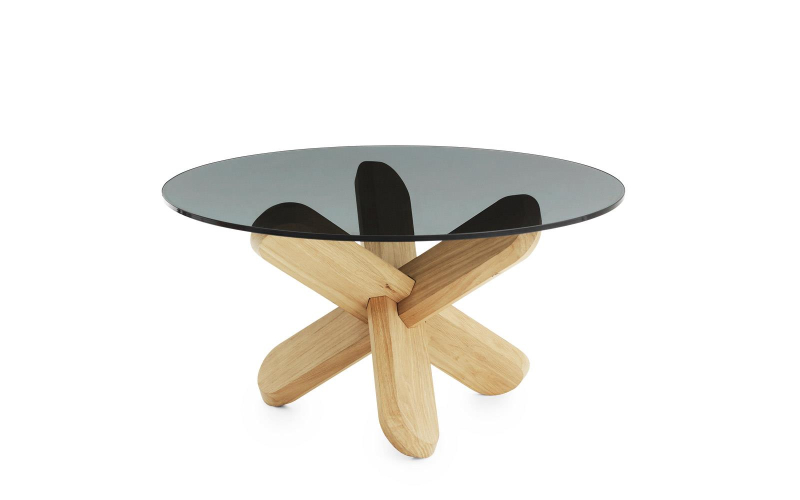Ding table Smoke/oak, Ubrukt