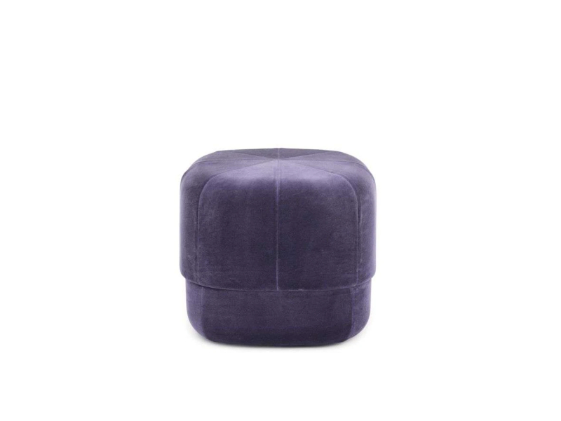 Circus Pouf small Purple velour,