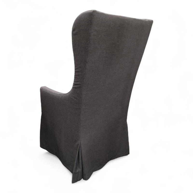 Ørelapp-spisestuestol Mørk grått