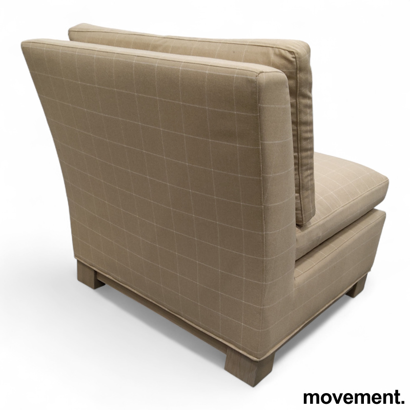 Dorian Beige, rutete stoff, Pent - 2 / 2
