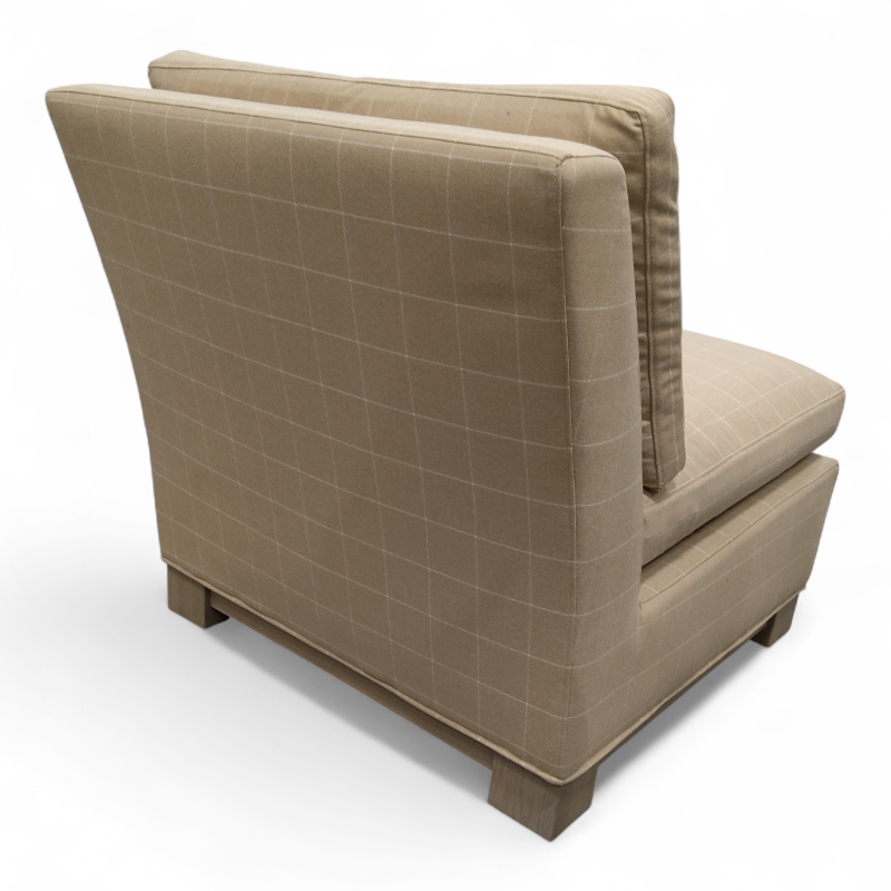 Dorian Beige, rutete stoff, Pent