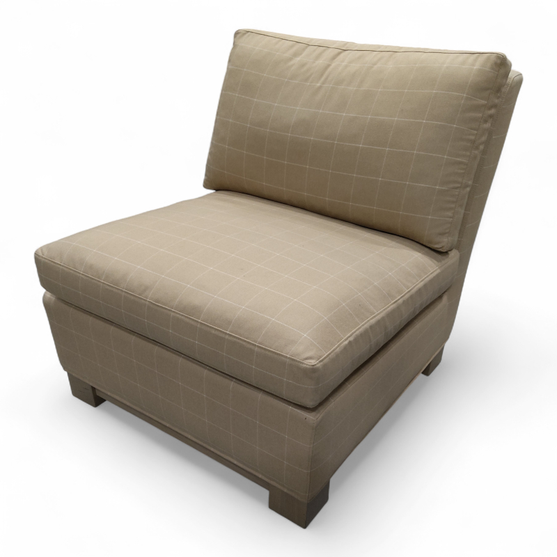 Dorian Beige, rutete stoff, Pent