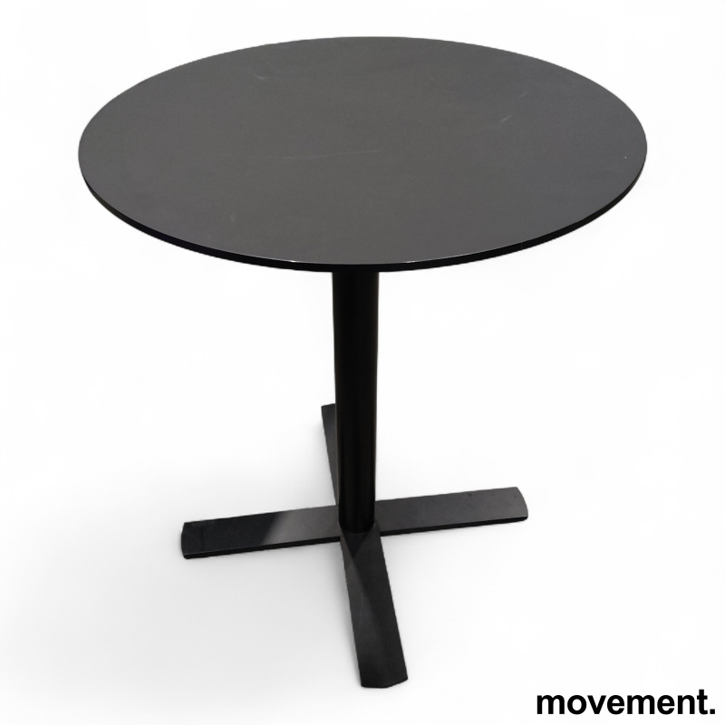 Barbord Ø=80, høyde 90cm Sort - 1 / 2