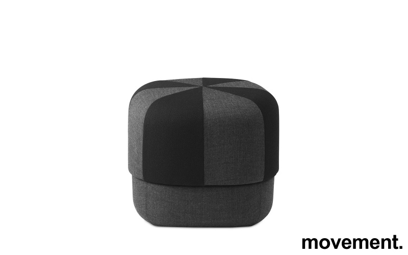 Circus Pouf small duo Black, Ubrukt