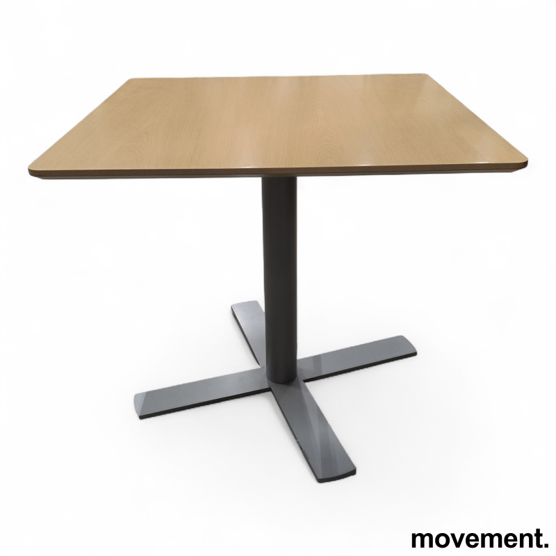Kantinebord 80x80cm Eik laminat, - 1 / 2