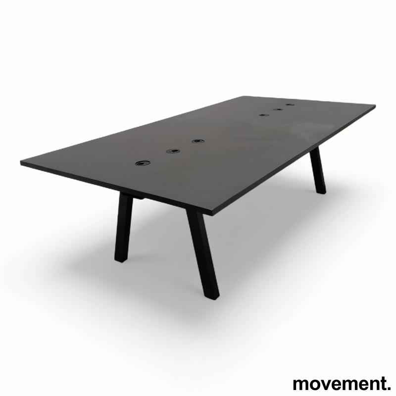 Factor møtebord 250x130cm Sort - 1 / 3