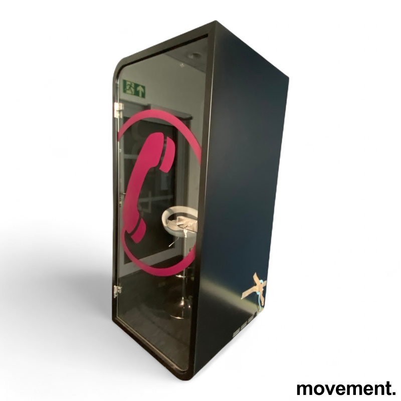 Telefonkiosk Sort omramming, Pent - 2 / 3