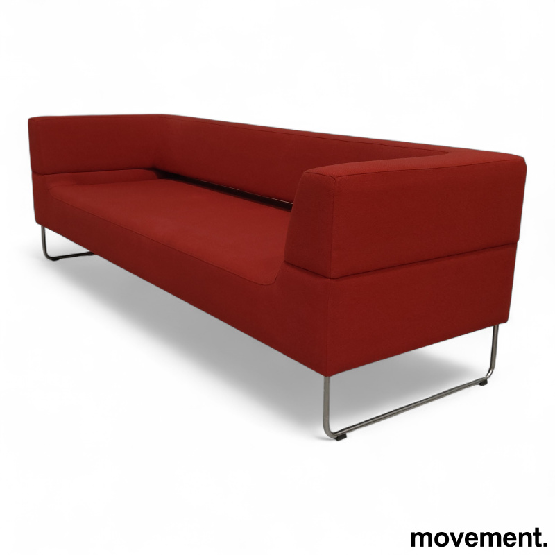 Hal 3-seter Rødt stoff (GU - 1 / 2