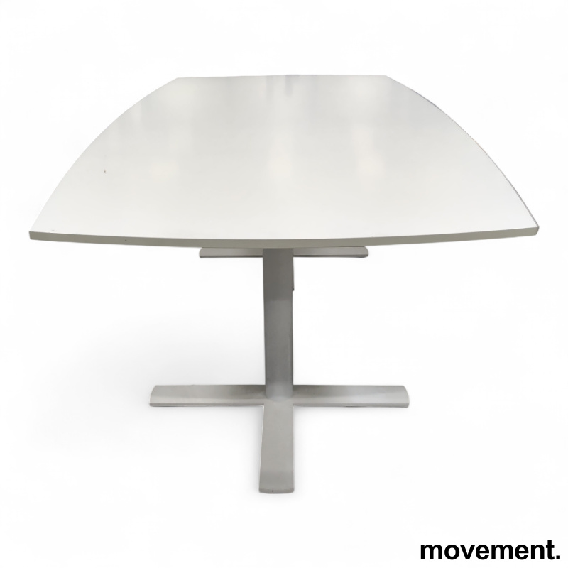 Møtebord 200x110cm Hvit laminat, - 2 / 2
