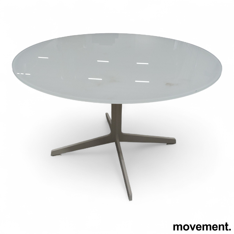 Space loungebord Ø=75cm Hvitt glass - 2 / 2
