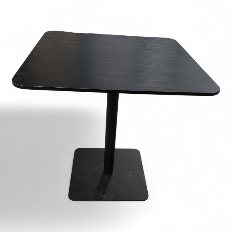 Kafebord 75x75cm Sort eikelaminat,
