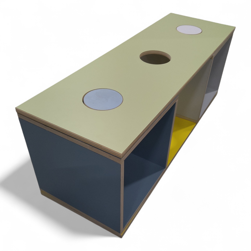 Kloss moduloppsett 5 gul lys blå