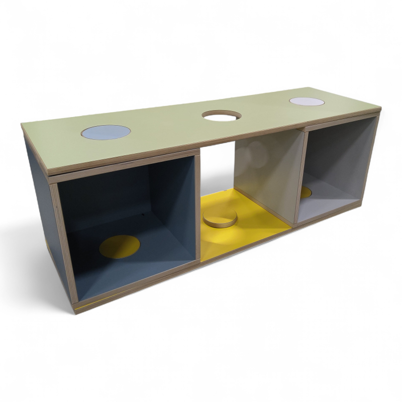 Kloss moduloppsett 5 gul lys blå