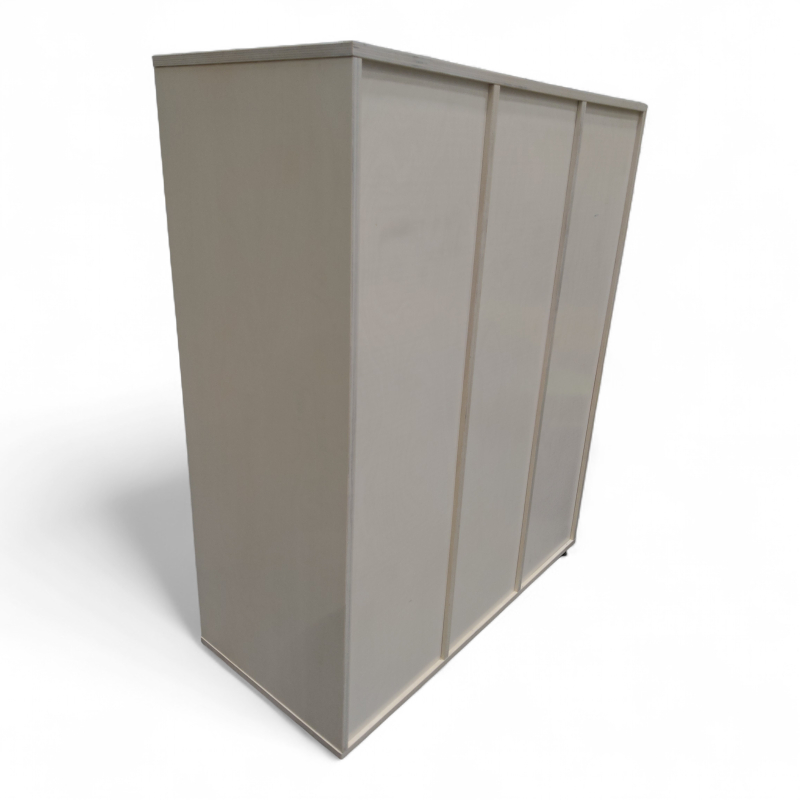 Kloss Garderobeskap 3 rom på hjul