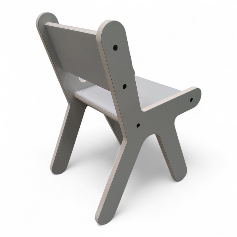 Kloss Ponny stol stor Lys grå,