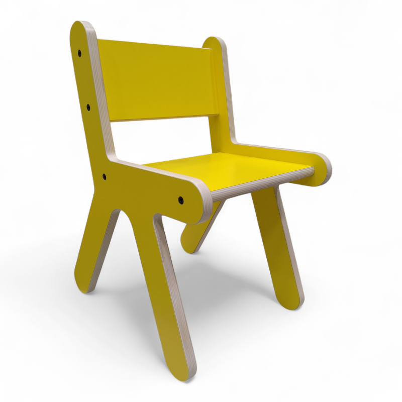 Kloss Ponny stol stor Gul, Ubrukt