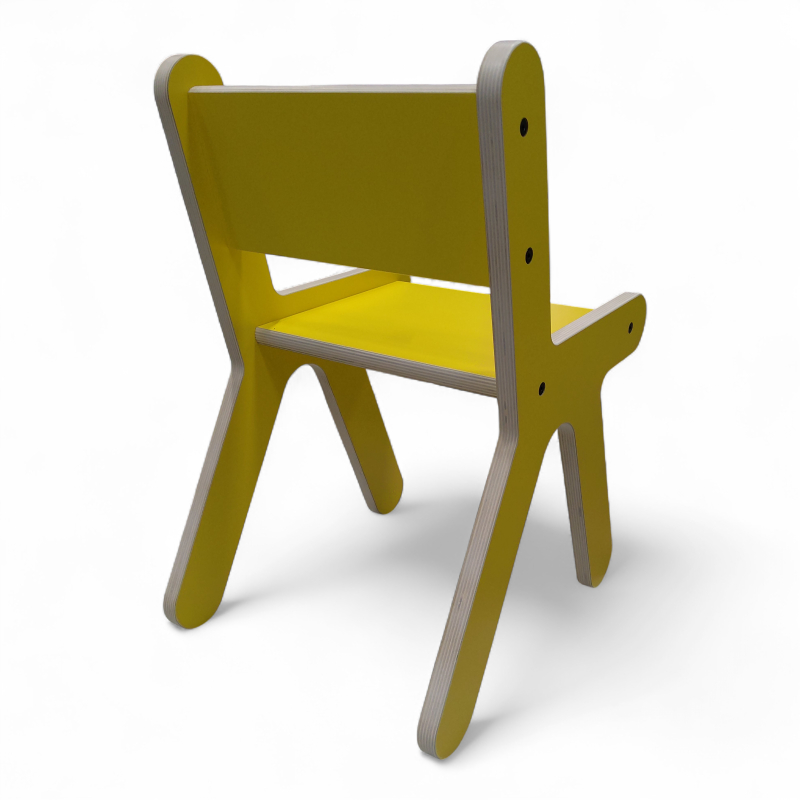 Kloss Ponny stol stor Gul, Ubrukt