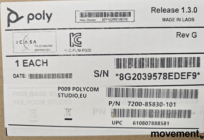 Polycom P009 Studio - 4K Video Bar - 2 / 3