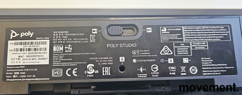 Polycom P009 Studio - 4K Video Bar - 5 / 5