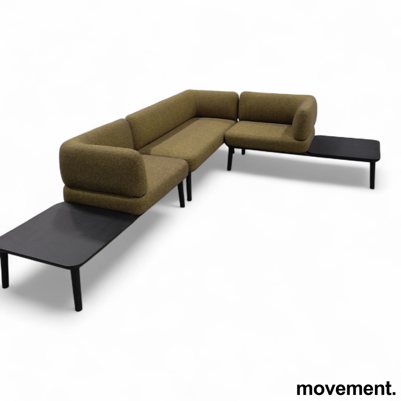 Sou hjørnesofa (1-seter med bord + - 2 / 5