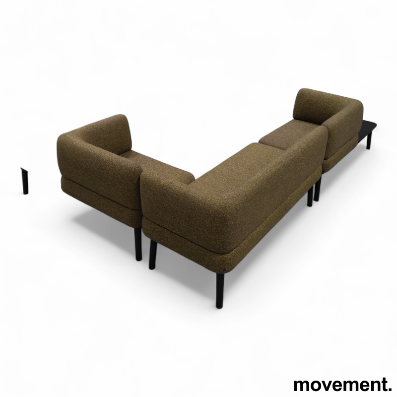 Sou hjørnesofa (1-seter med bord + - 5 / 5