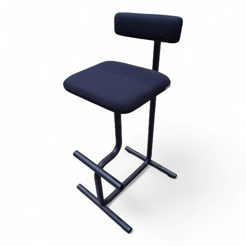 Nomole stool, high Mørkt blått