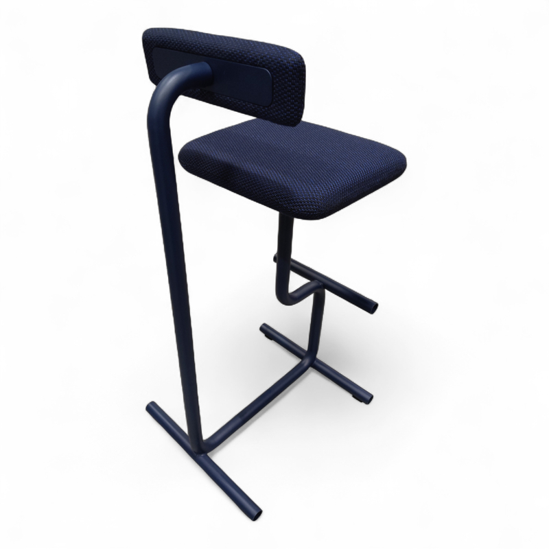 Nomole stool, high Mørkt blått