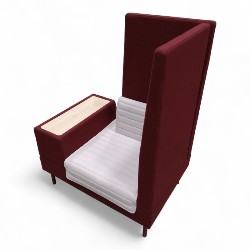 Smallroom 100cm høyre Mørkt rødt