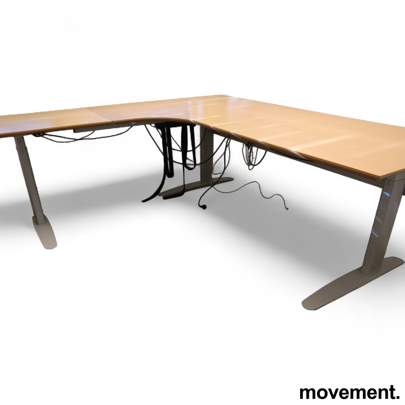 Hevsenk hjørneskrivebord, - 2 / 2