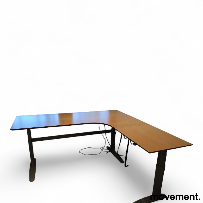 Hevsenk hjørneskrivebord, - 2 / 3