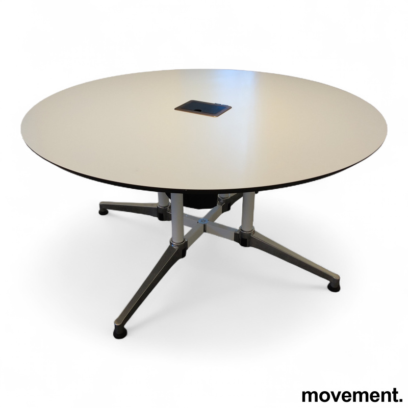 X1 seamless møtebord Ø=140cm Hvit - 1 / 2