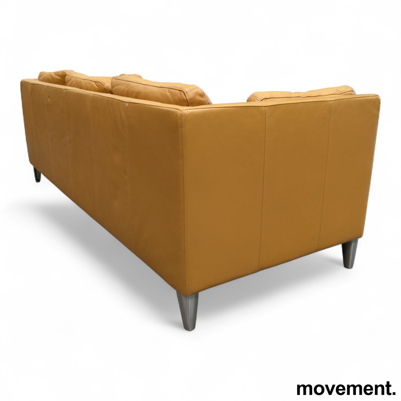 Stockholm 3-seter sofa Brunt skinn, - 2 / 2