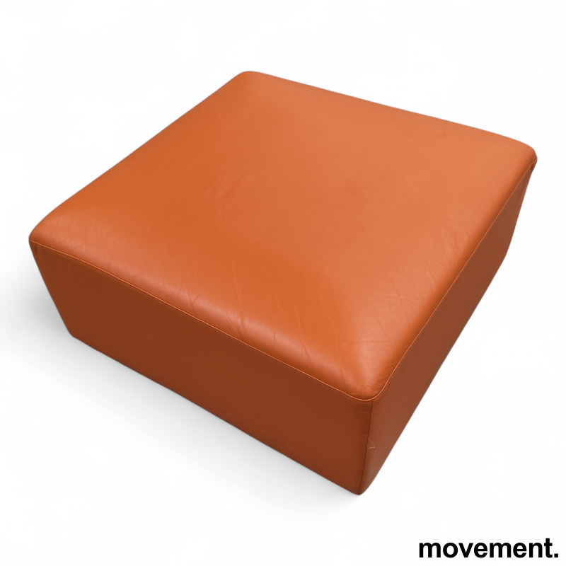 OK 001 Ottoman Brunt skinn, Pent - 2 / 2