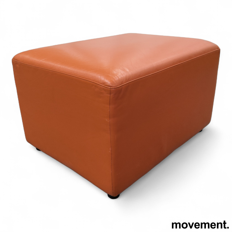 OK 004 pouf høy Brunt skinn, Pent - 1 / 2