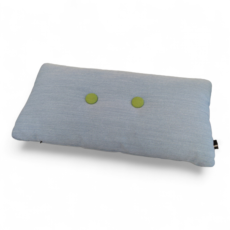 Dot pute 2 knapper Blått stoff