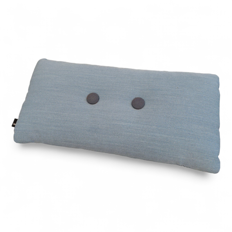 Dot pute 2 knapper Blått stoff