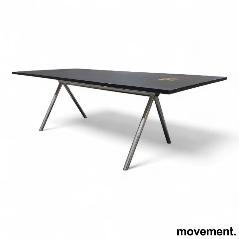 Avia møtebord 220x100cm Sort - 1 / 2