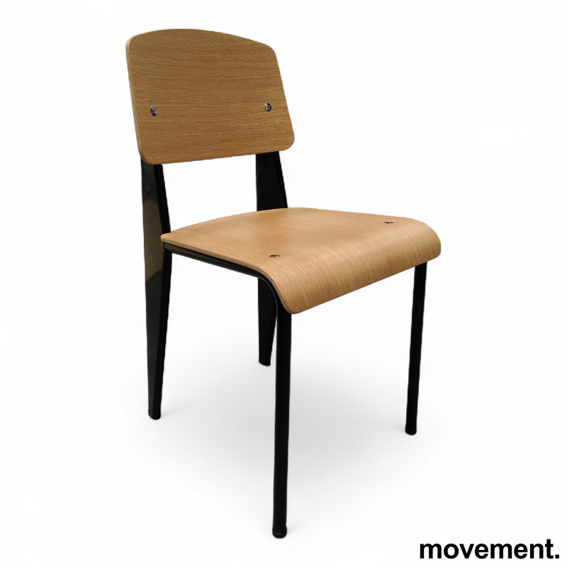 Standard chair Eik finer, sort - 1 / 3