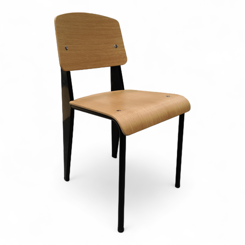 Standard chair Eik finer, sort