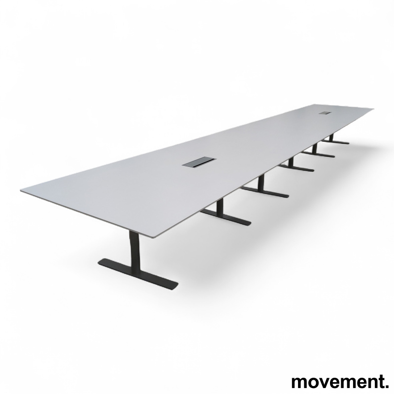 Møtebord 700x128cm Hvit laminat, - 2 / 5