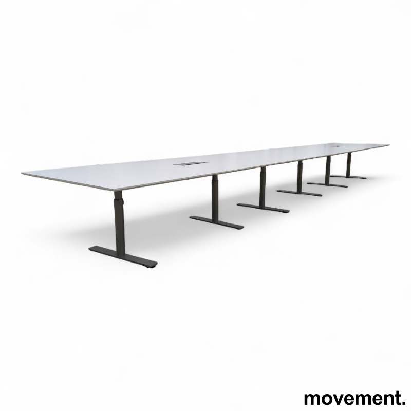 Møtebord 700x128cm Hvit laminat, - 1 / 5