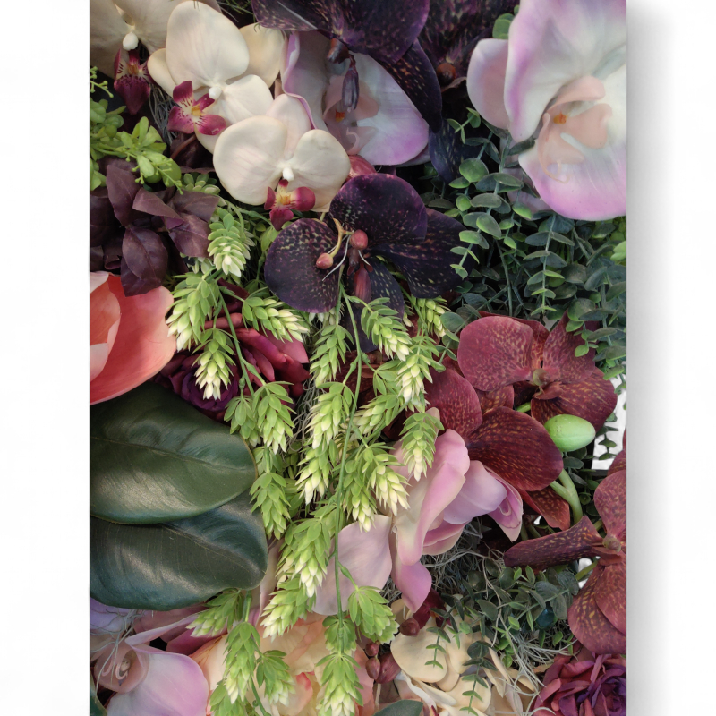 Blomstervegg 77x170cm Flerfarget,