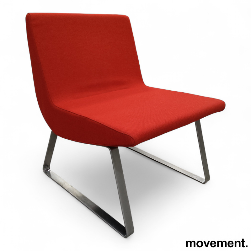 Bird 1-seter Rødt stoff (GU - 1 / 3