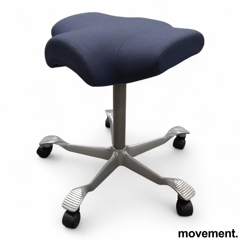 Capisco 8105 uten rygg  Blått stoff - 1 / 3