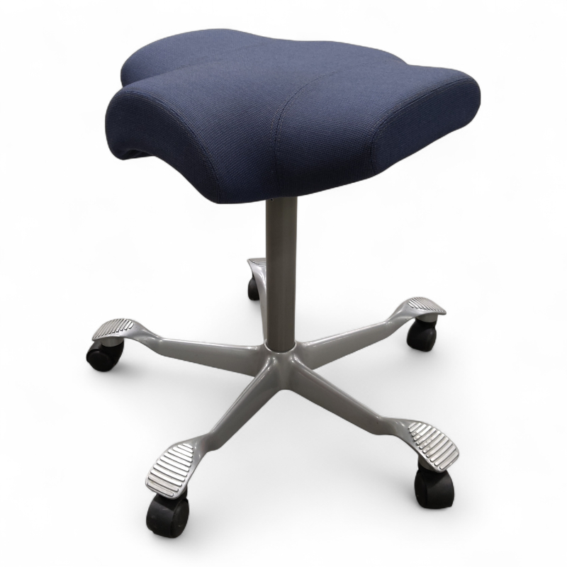 Capisco 8105 uten rygg  Blått stoff