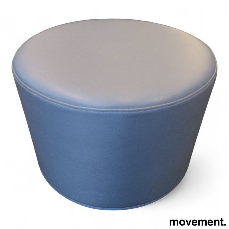 Drum pouf small Blått stoff