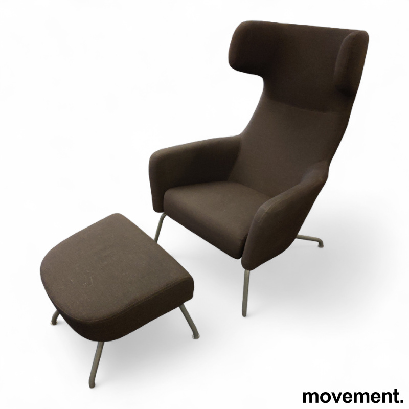 Havana Wing med puff Mørkt brunt - 1 / 3