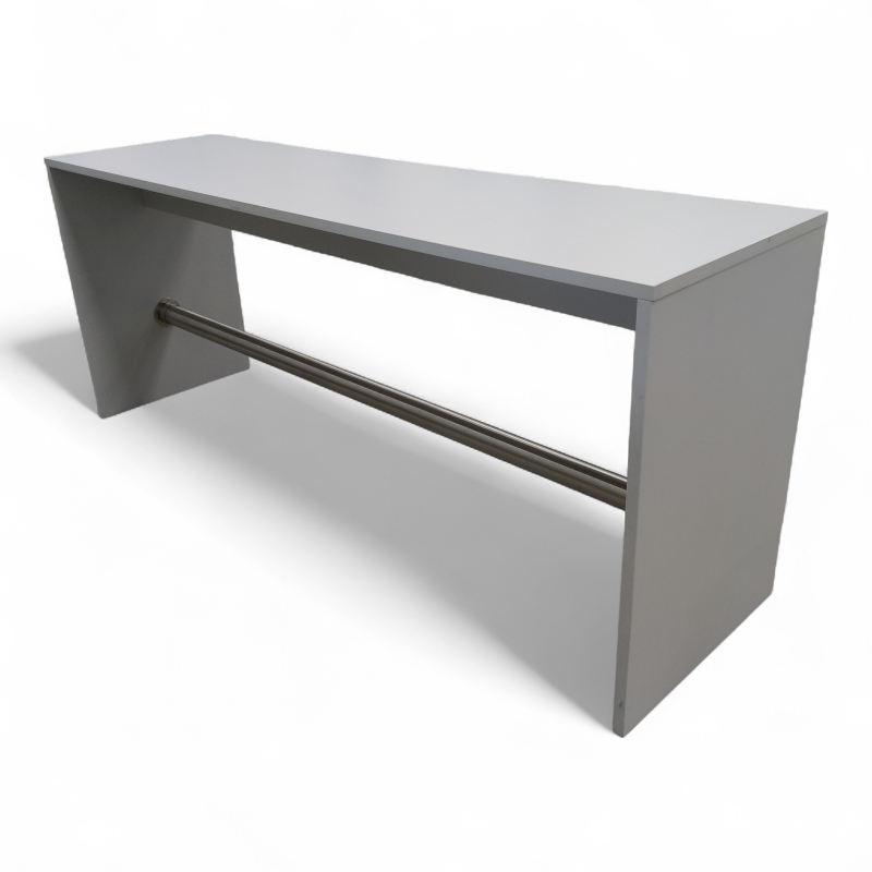 Barbord 250x70, høyde 103cm Lys grå